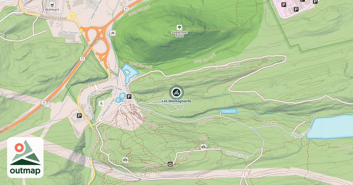 Map of Les Montagnards