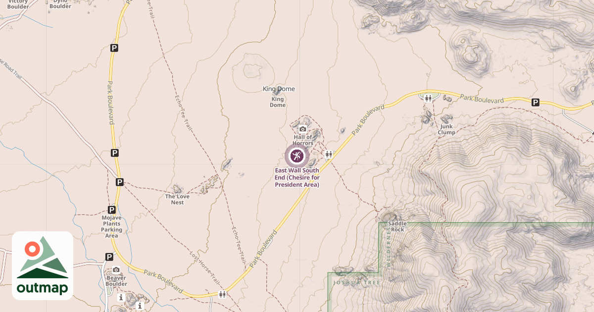 Map of East Wall South End (Chesire for President Area)