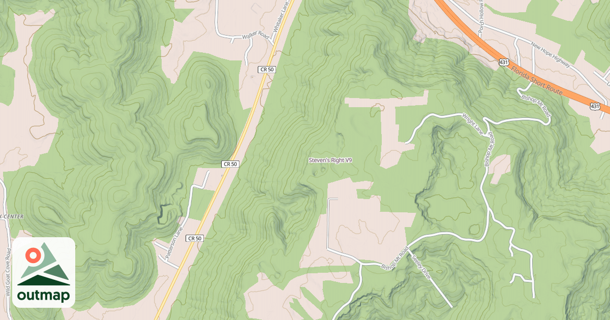 Map of Steven's Right
