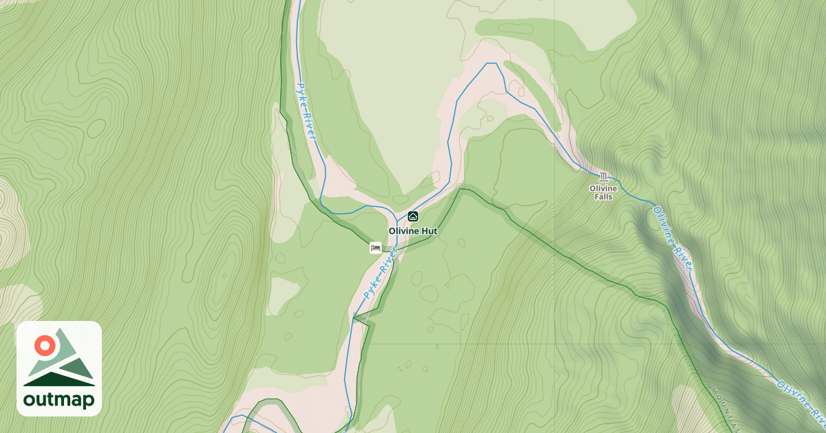 Map of Olivine Hut