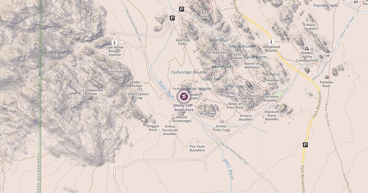 Map preview of Jimmy Cliff - South Face