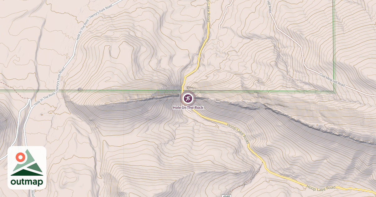 Map of Hole-In-The-Rock