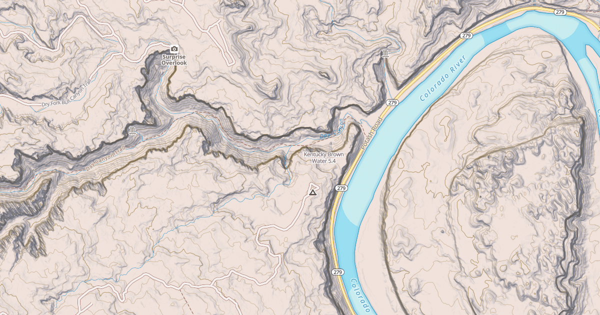 Map preview of Kentucky Brown Water