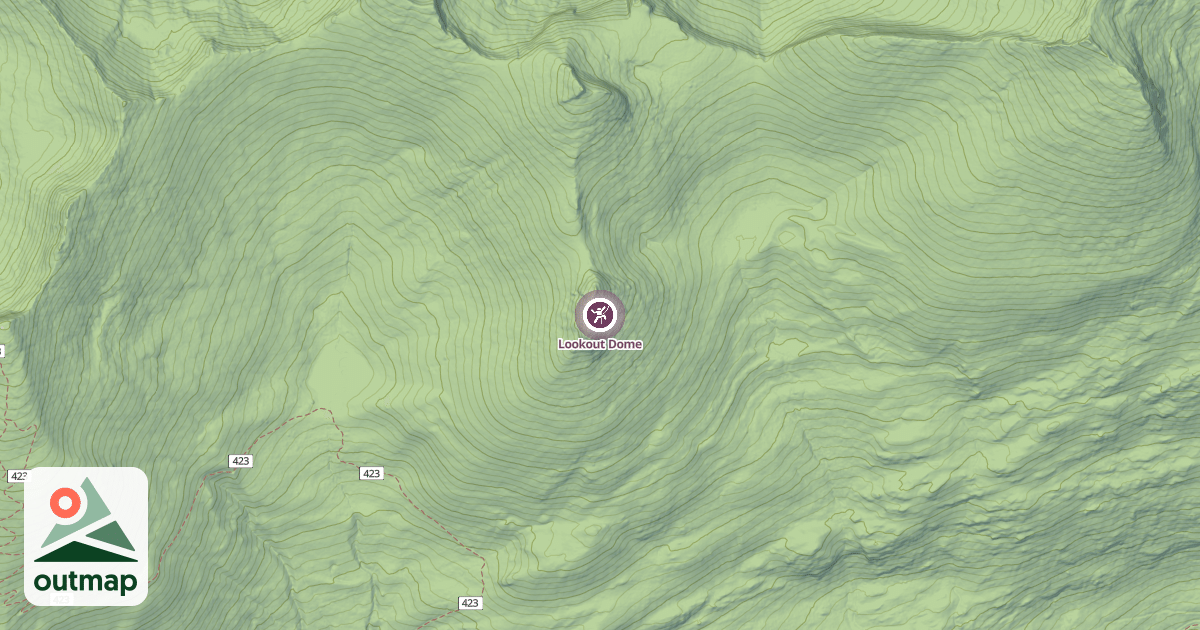 Map of Lookout Dome