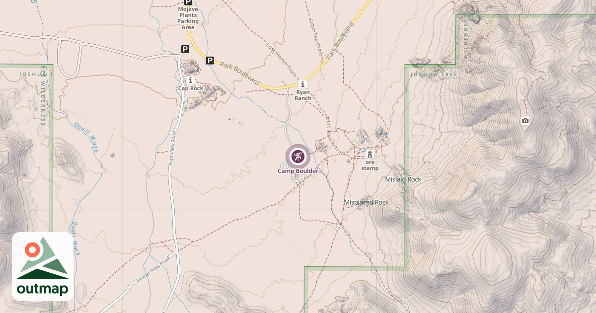 Map of Camp Boulder