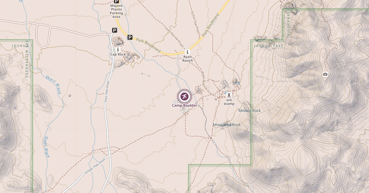 Map preview of Camp Boulder