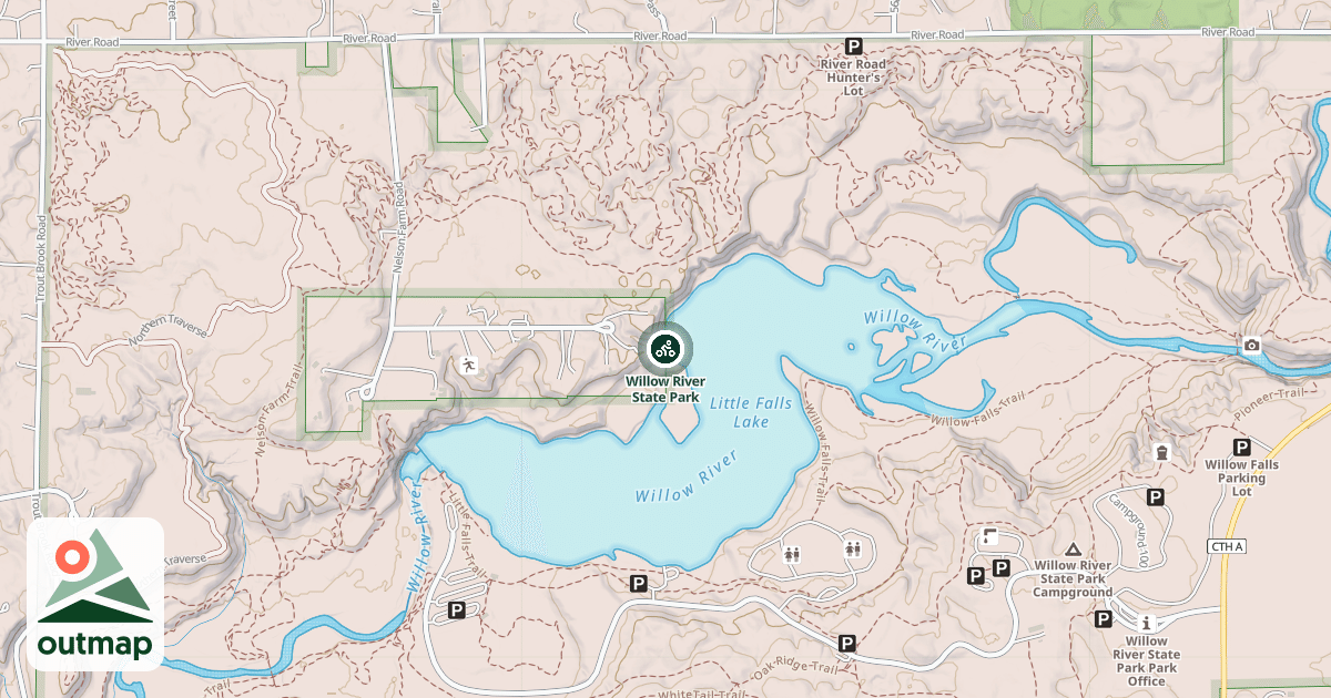Map of Willow River State Park