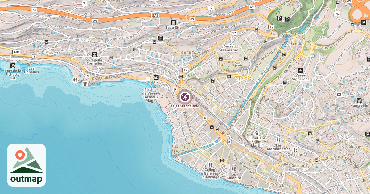 Map of TOTEM Escalade