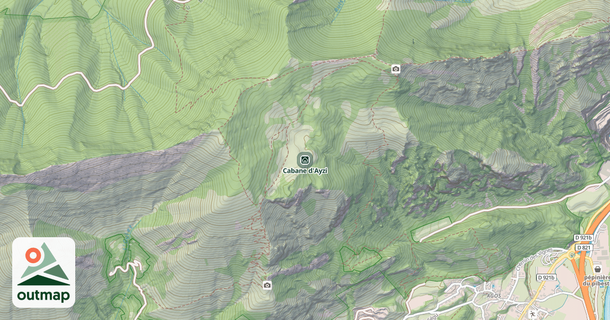 Map of Cabane d'Ayzi