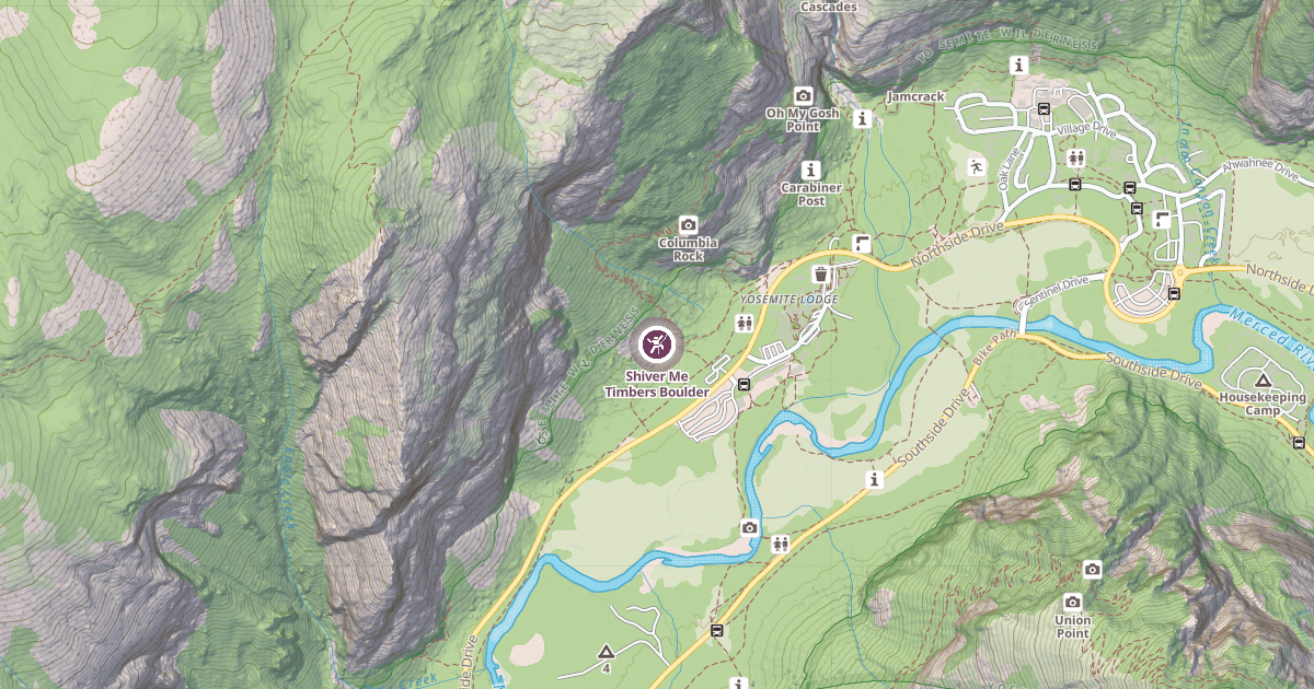 Map preview of Shiver Me Timbers Boulder