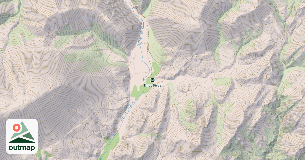 Map of Elliot Bivvy