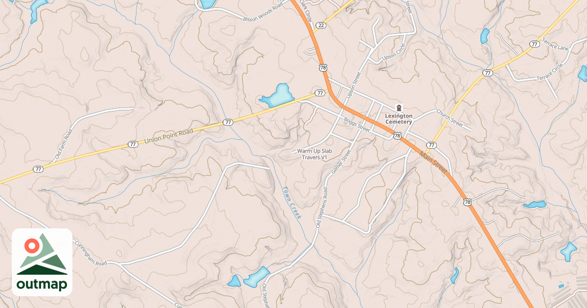 Map of Warm Up Slab Travers