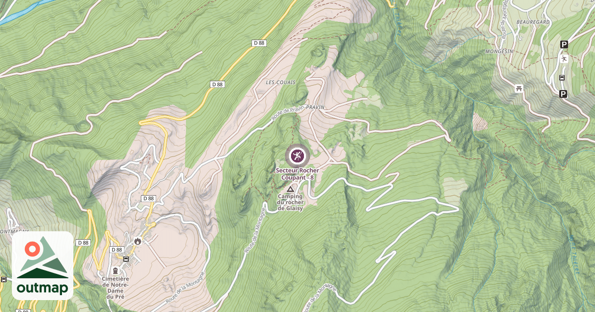 Map of Secteur Rocher Coupant - 8