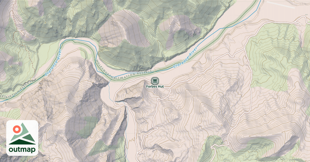 Map of Forbes Hut