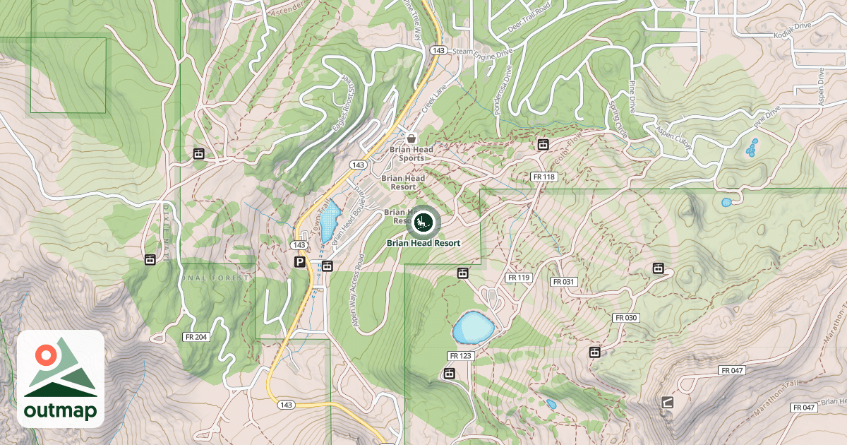 Map of Brian Head Resort