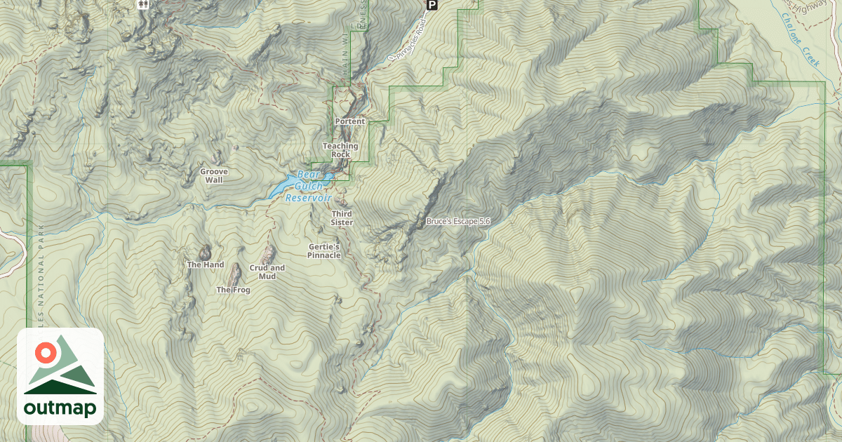 Map of Bruce's Escape
