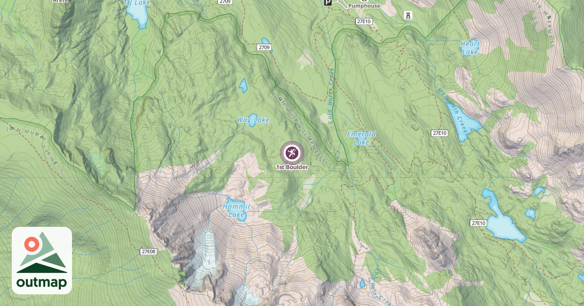 Map of 1st Boulder