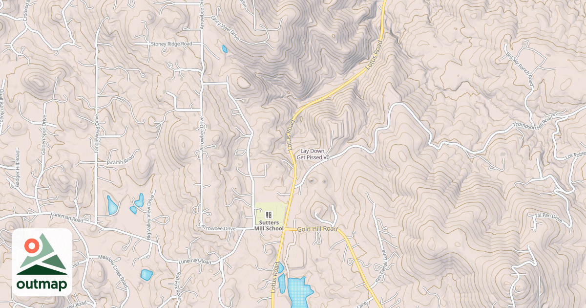 Map of Lay Down, Get Pissed