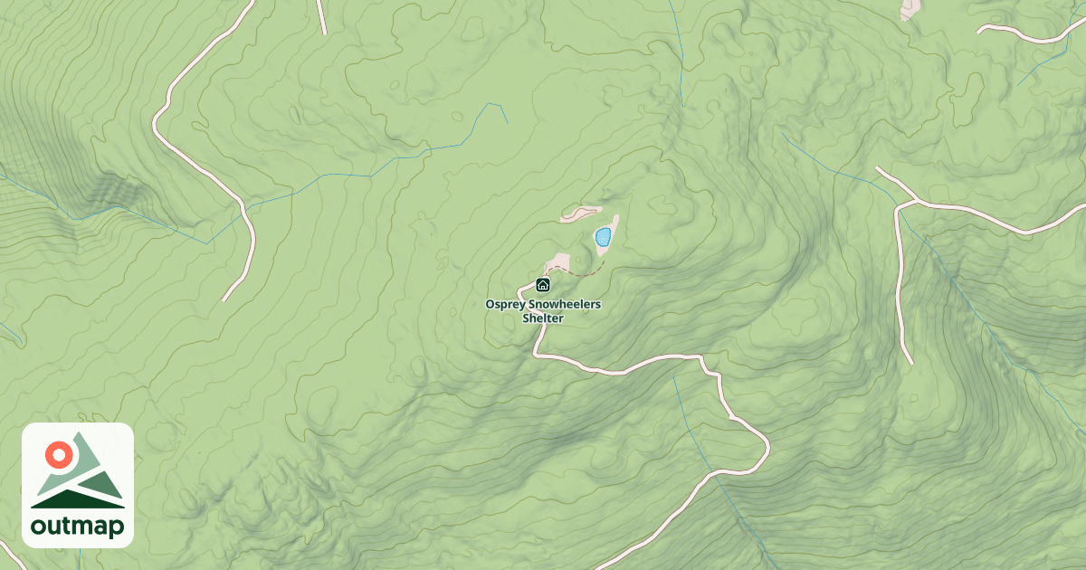 Map of Osprey Snowheelers Shelter