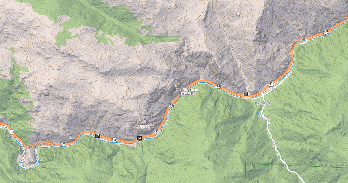 Map preview of Climbing From The Law