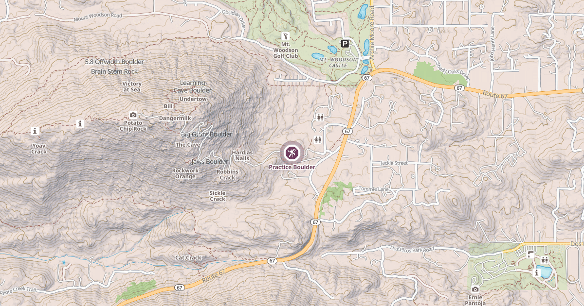 Map preview of Practice Boulder
