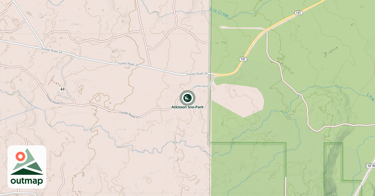 Map of Atkisson Sno-Park