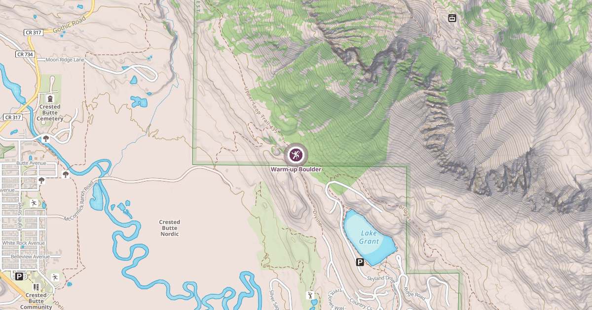 Map preview of Warm-up Boulder