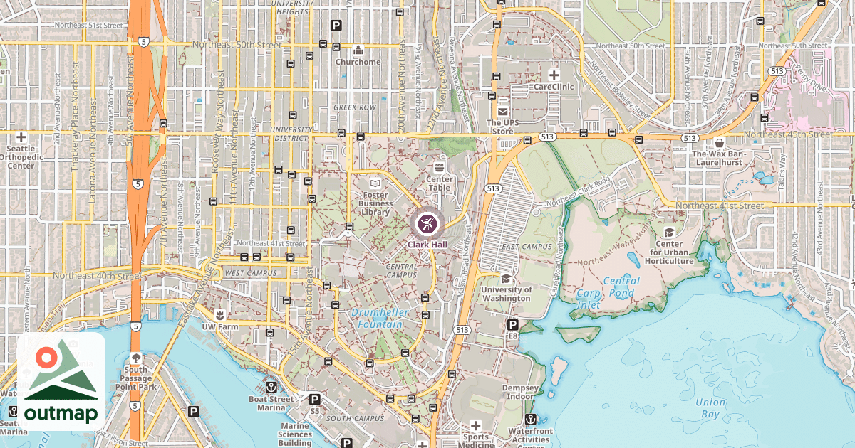 Map of Clark Hall