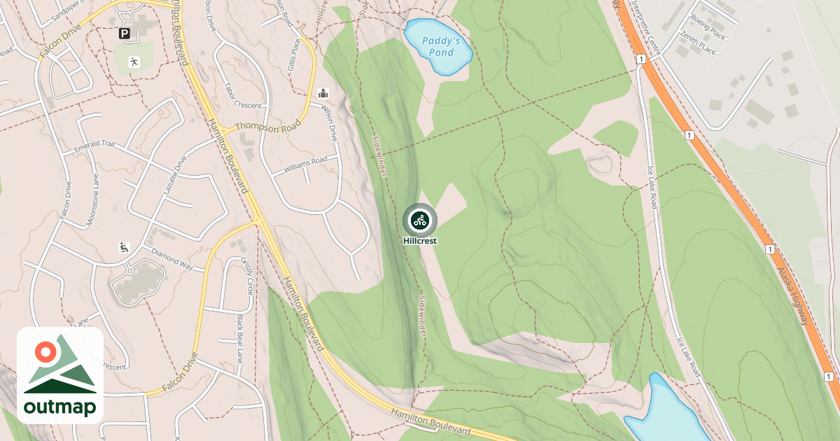 Map of Hillcrest