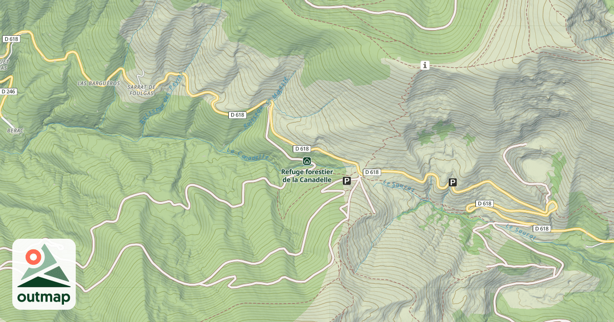 Map of Refuge forestier de la Canadelle