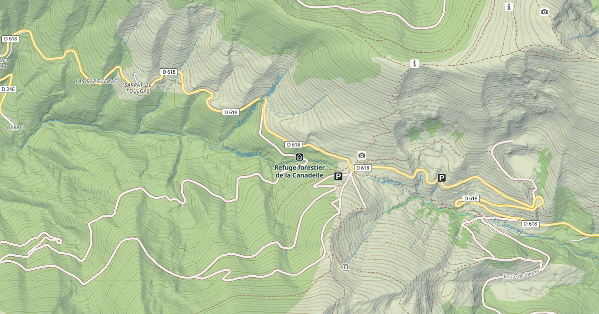 Map preview of Refuge forestier de la Canadelle