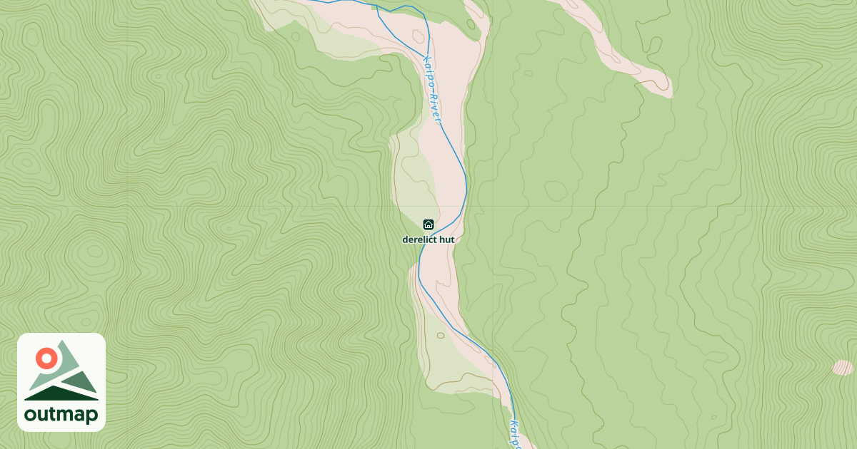 Map of derelict hut