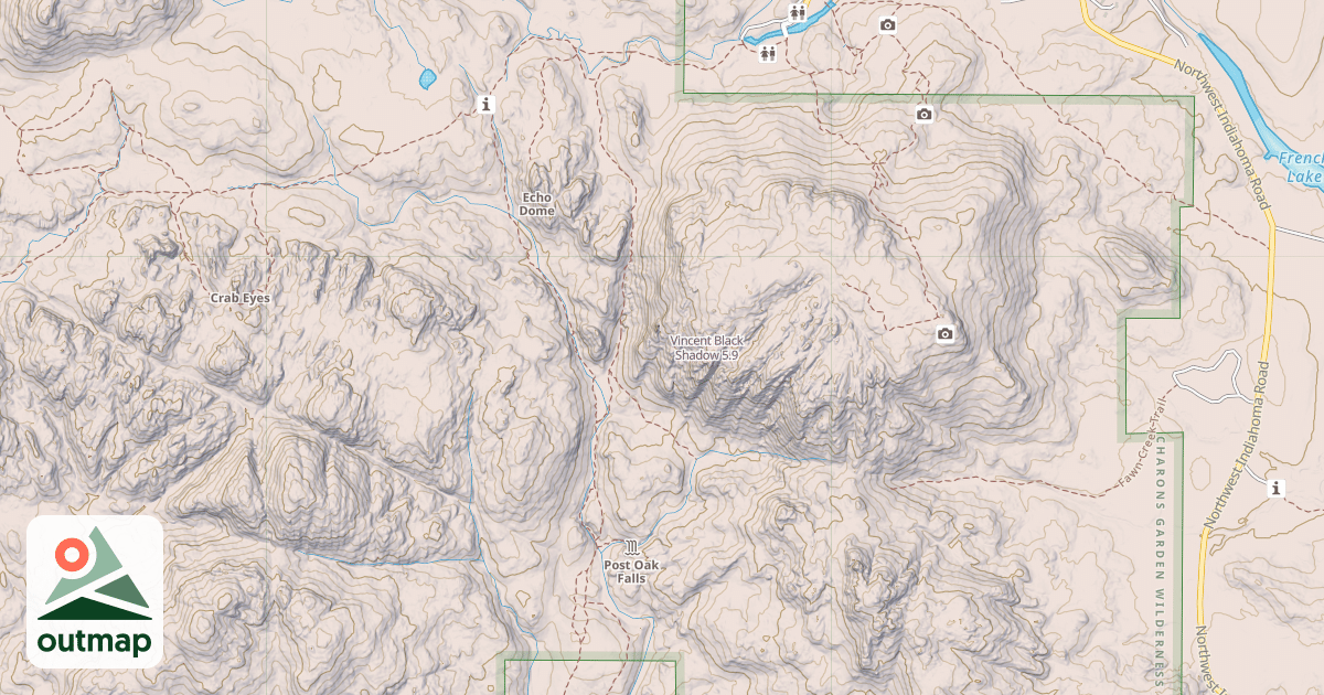 Map of Vincent Black Shadow