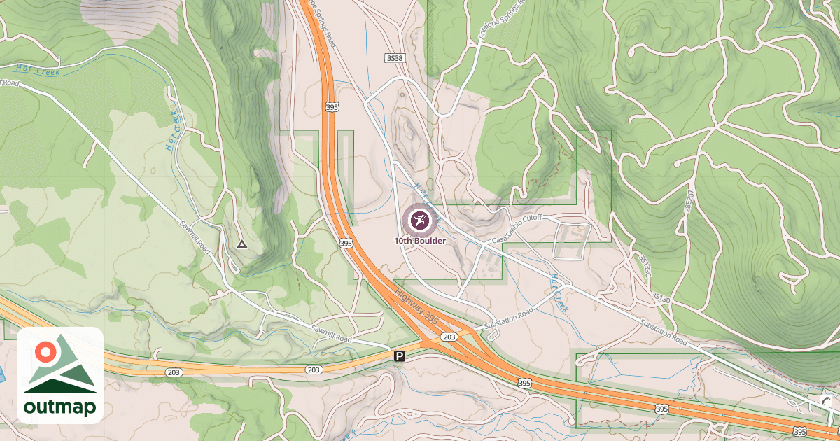 Map of 10th Boulder
