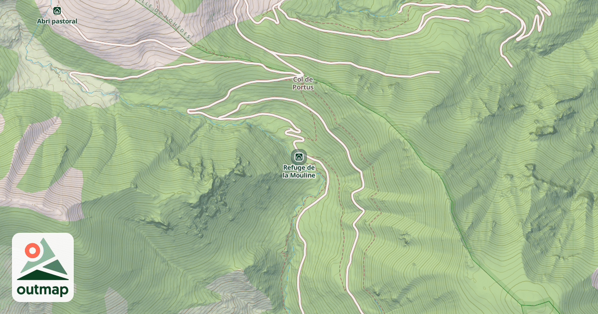 Map of Refuge de la Mouline