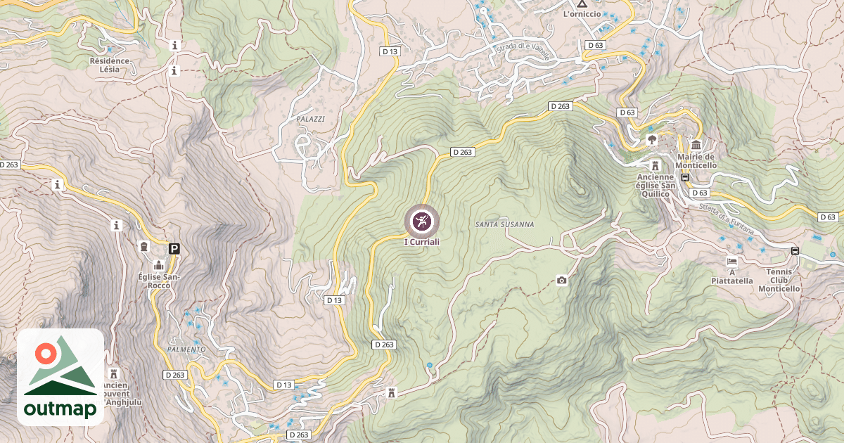 Map of I Curriali