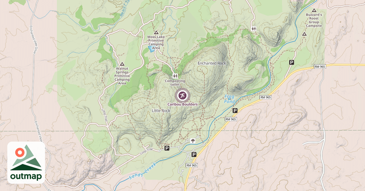 Map of Caribou Boulders