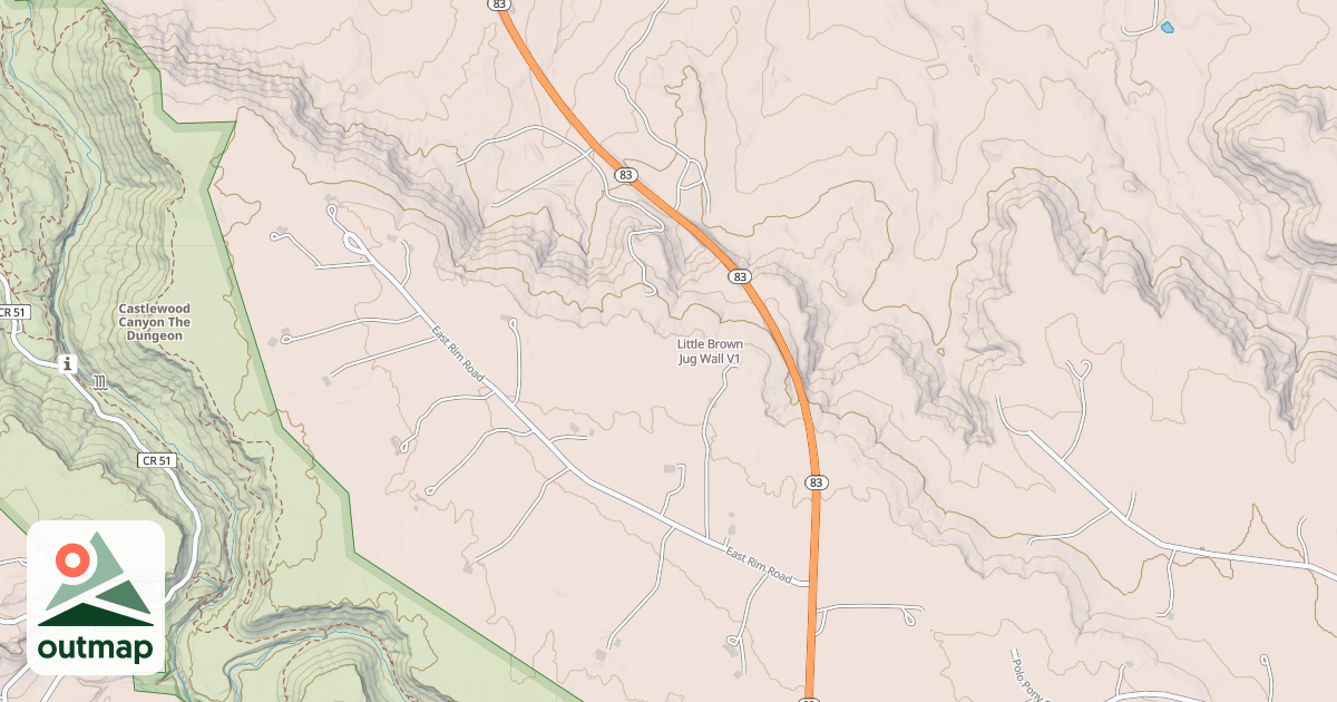 Map of Little Brown Jug Wall