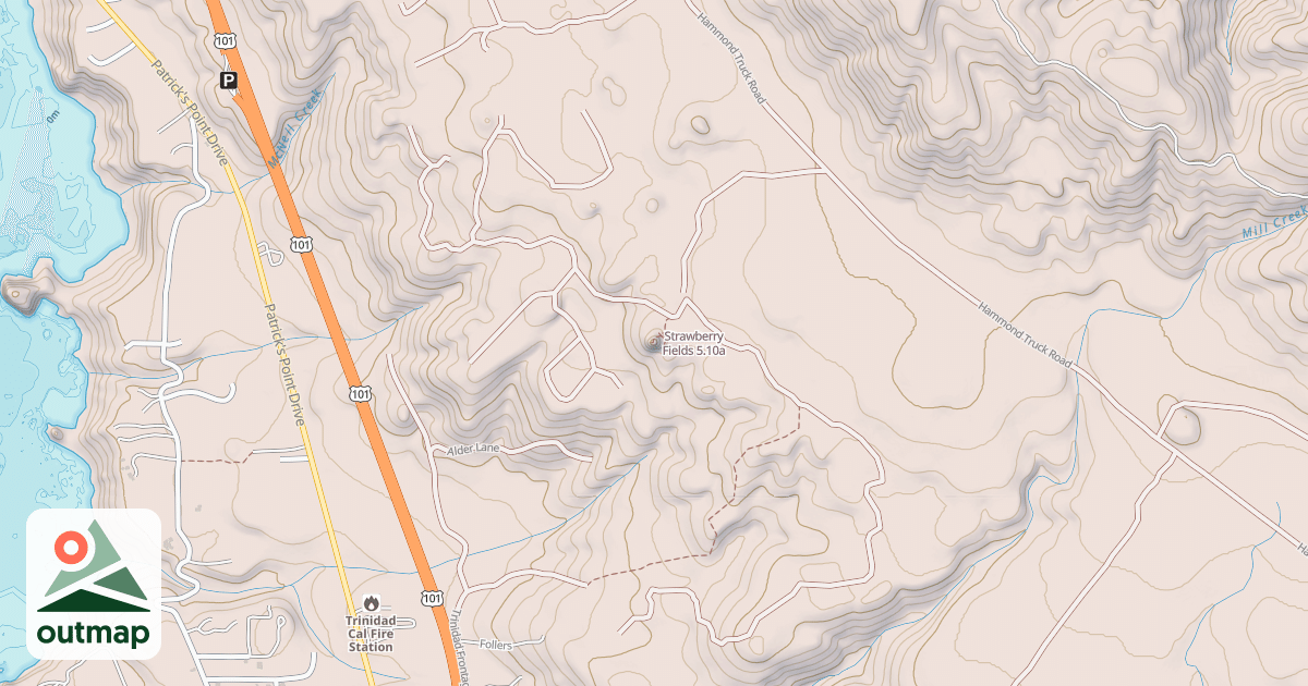 Map of Strawberry Fields