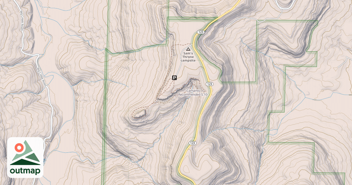 Map of Carhartts Recommended