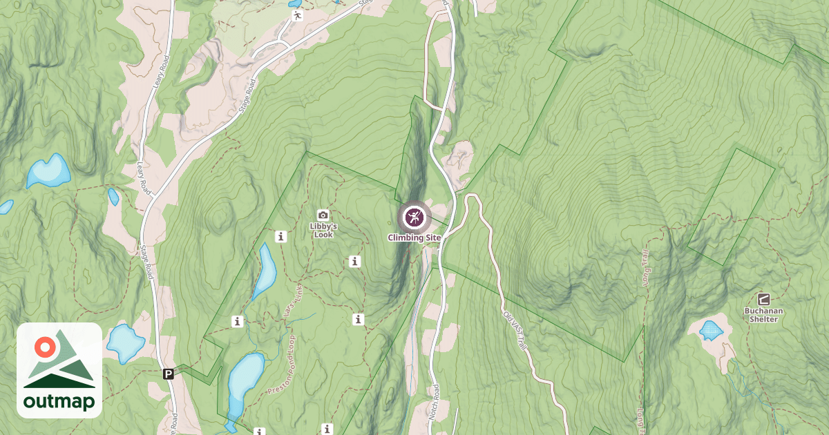 Map of Climbing Site