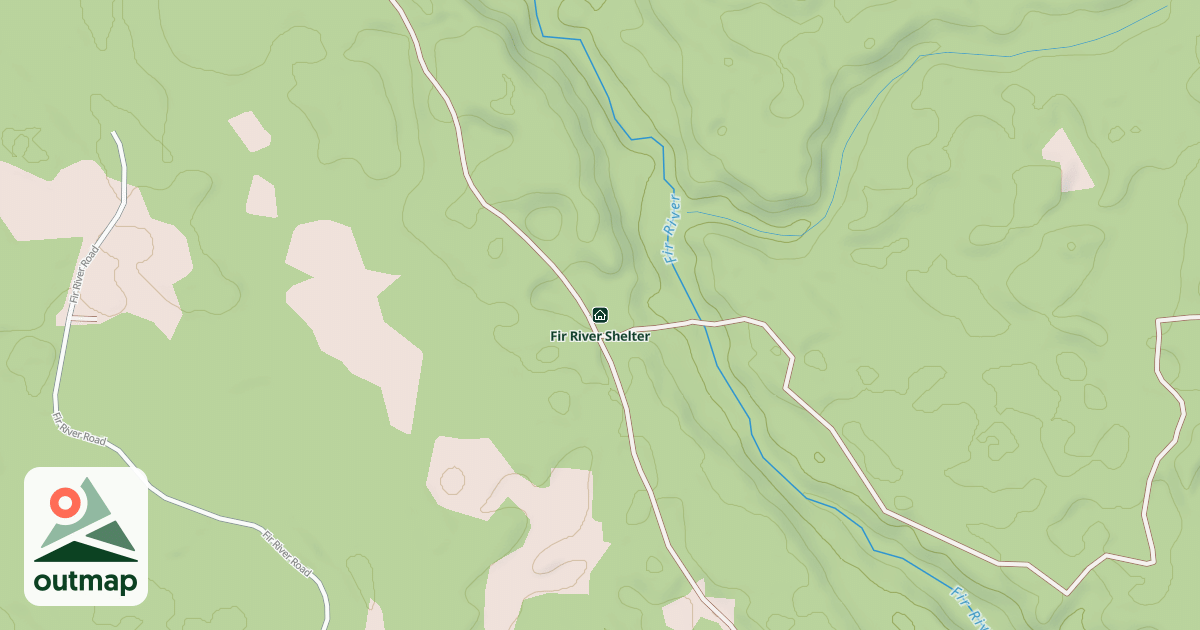 Map of Fir River Shelter