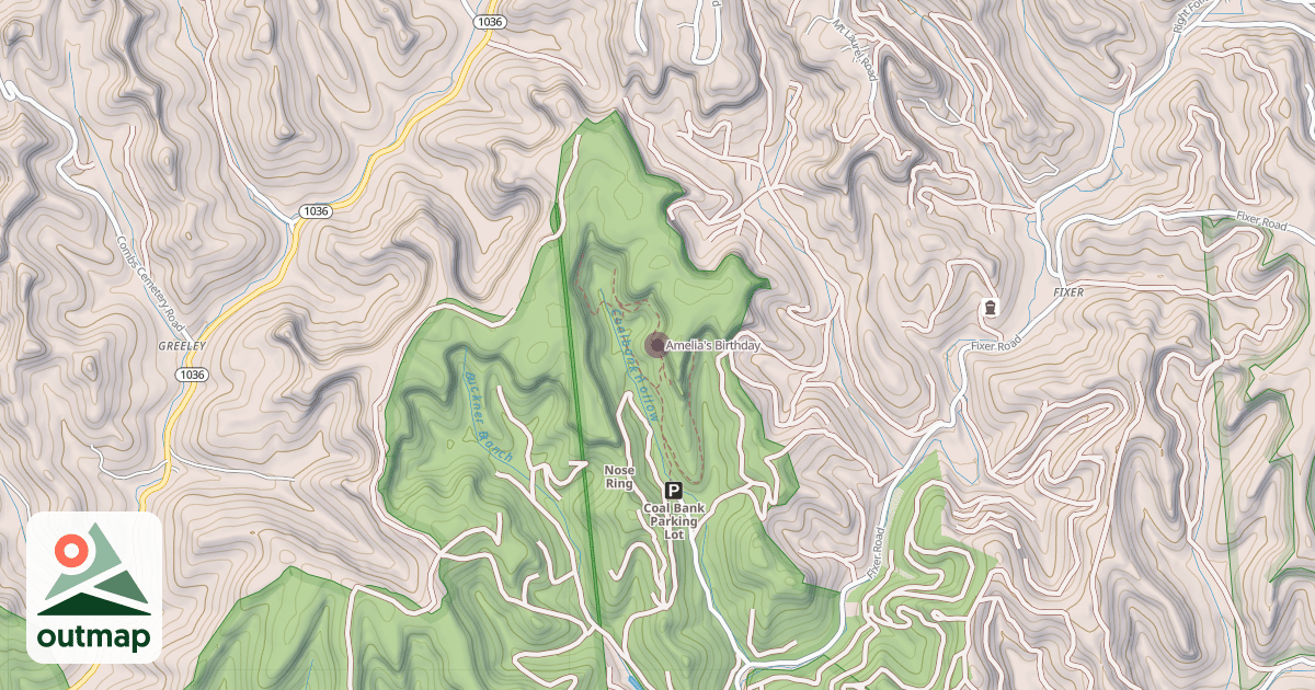 Map of Amelia's Birthday