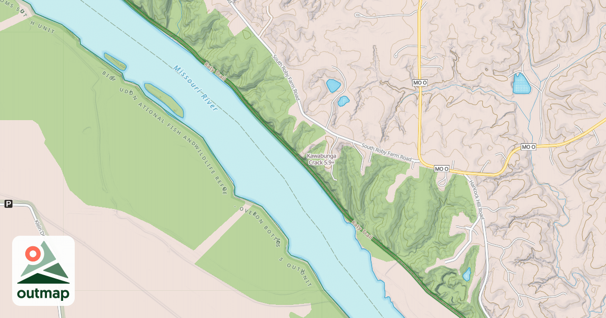 Map of Kawabunga Crack