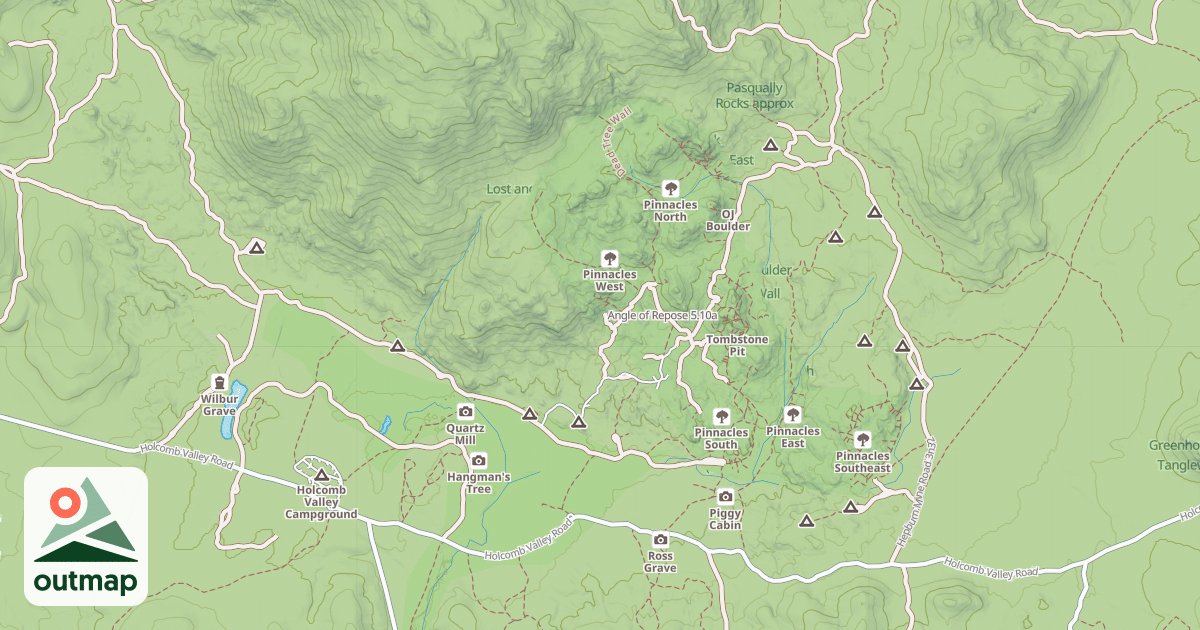 Map of Angle of Repose