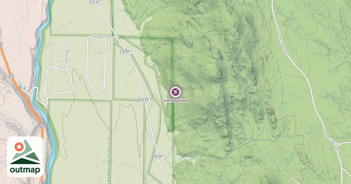 Map of Iron Mountain