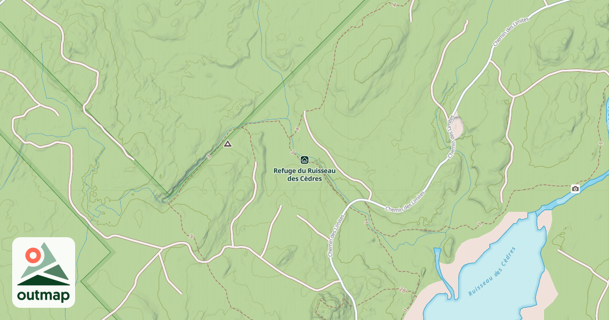 Map of Refuge du Ruisseau des Cèdres