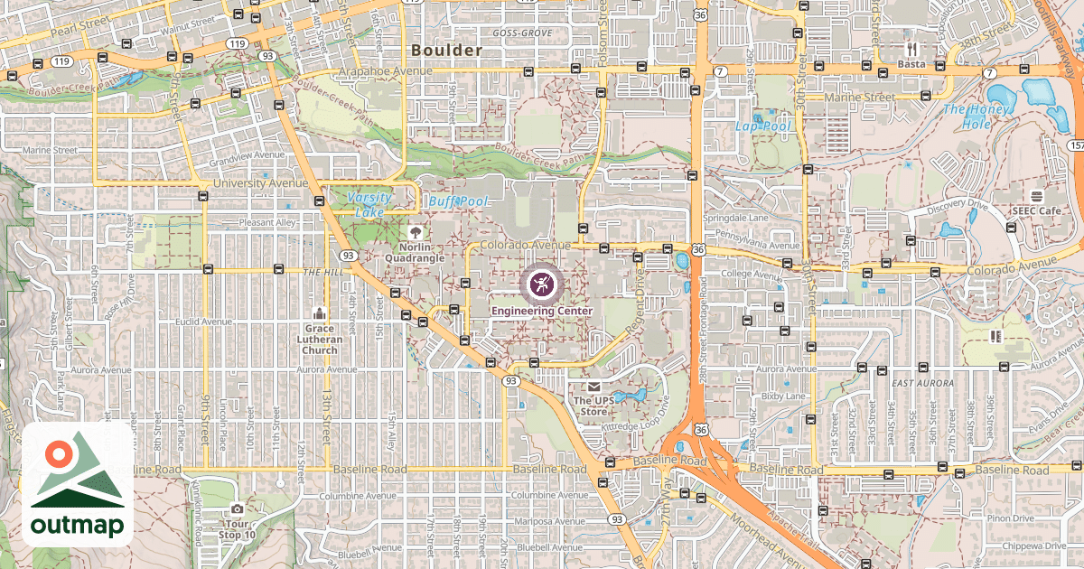 Map of Engineering Center