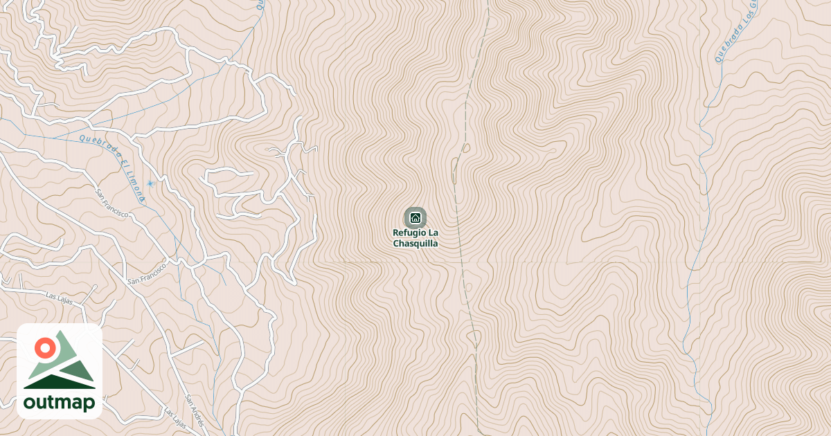 Map of Refugio La Chasquilla