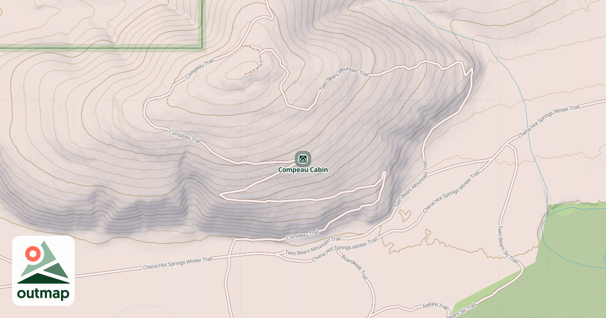 Map of Compeau Cabin